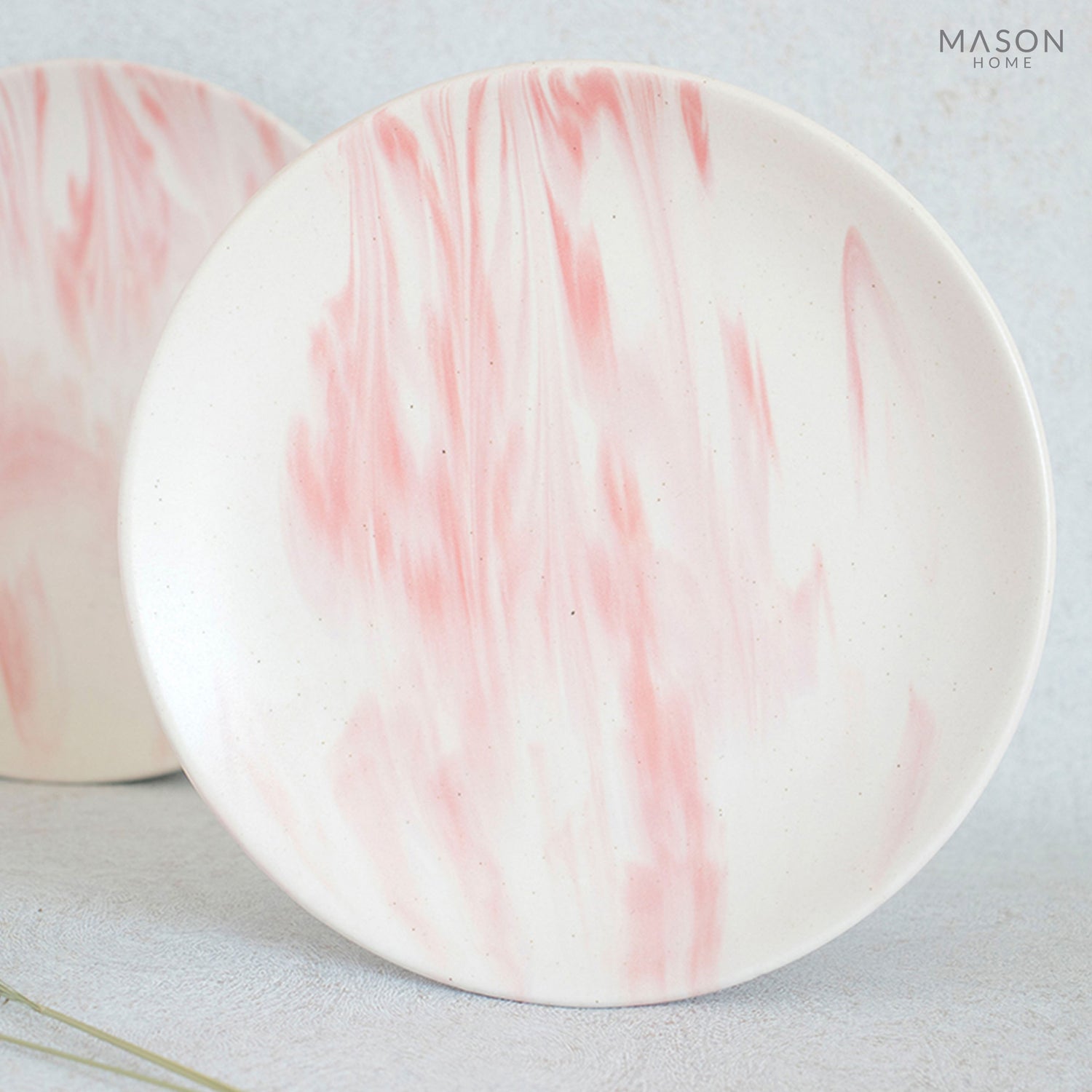 Pink Marble Plate (Set Of 2)