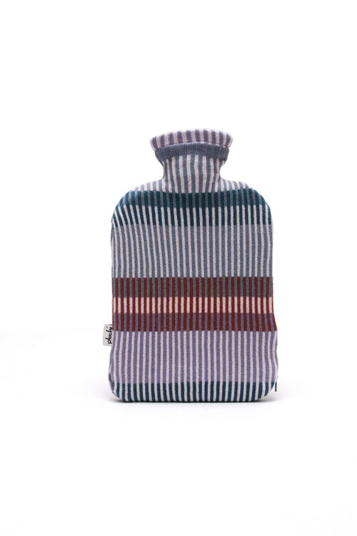 Multicolor Stripe - Minimal Knitted Hot Water Bottle Cover