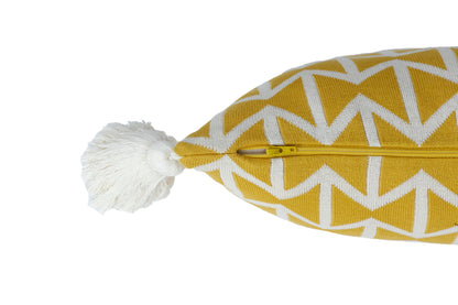 Beatrice - Twenty Olive &amp; Natural Cotton Knitted Cushion Covers