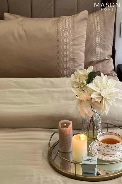 Pristine Sand Beige Dreams Duvet Cover
