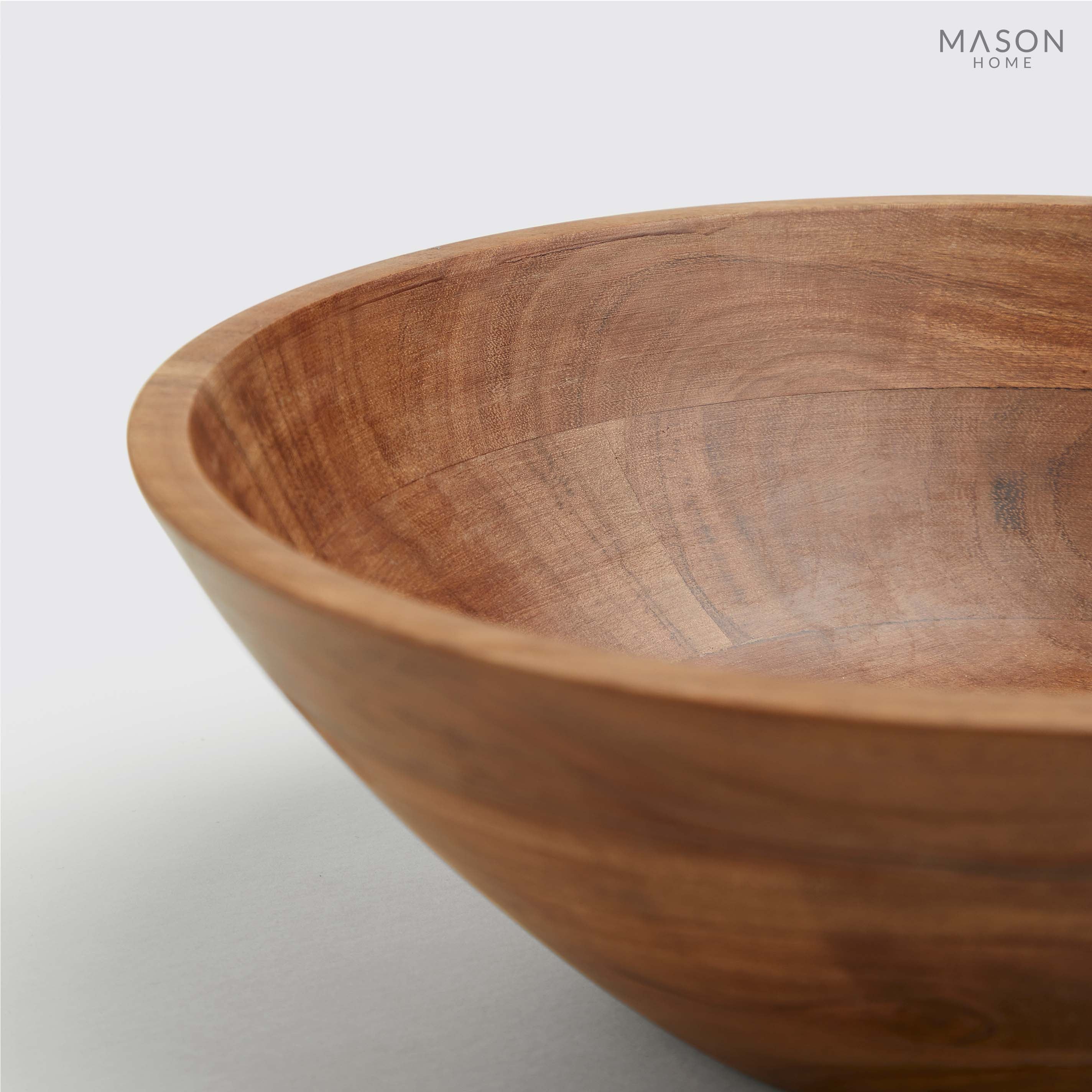 Basic Wooden 12&quot; Bowl Natural