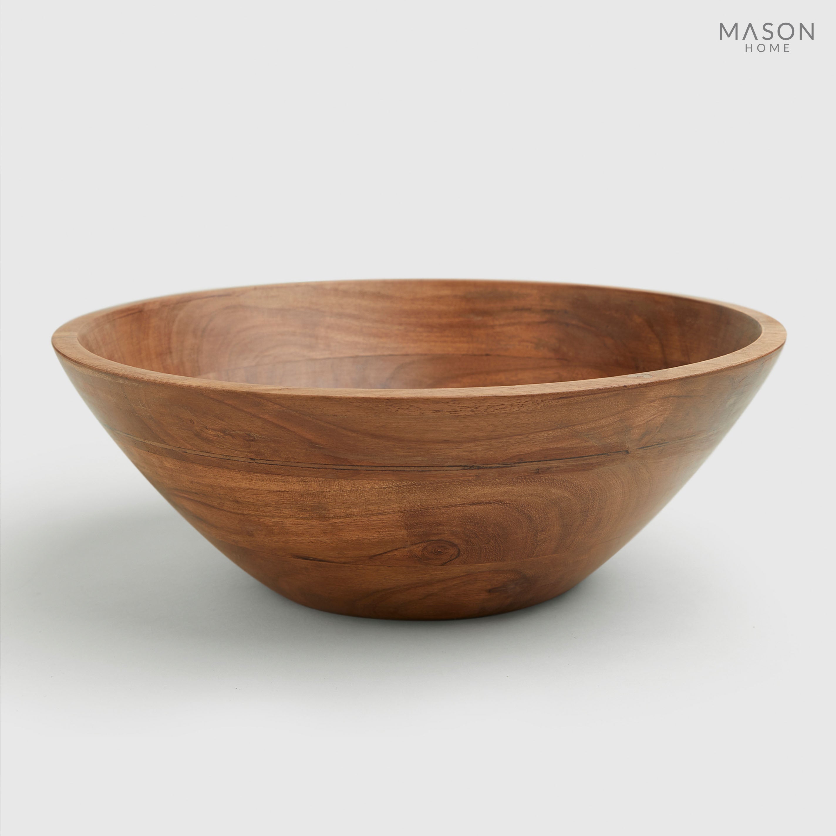 Basic Wooden 12&quot; Bowl Natural