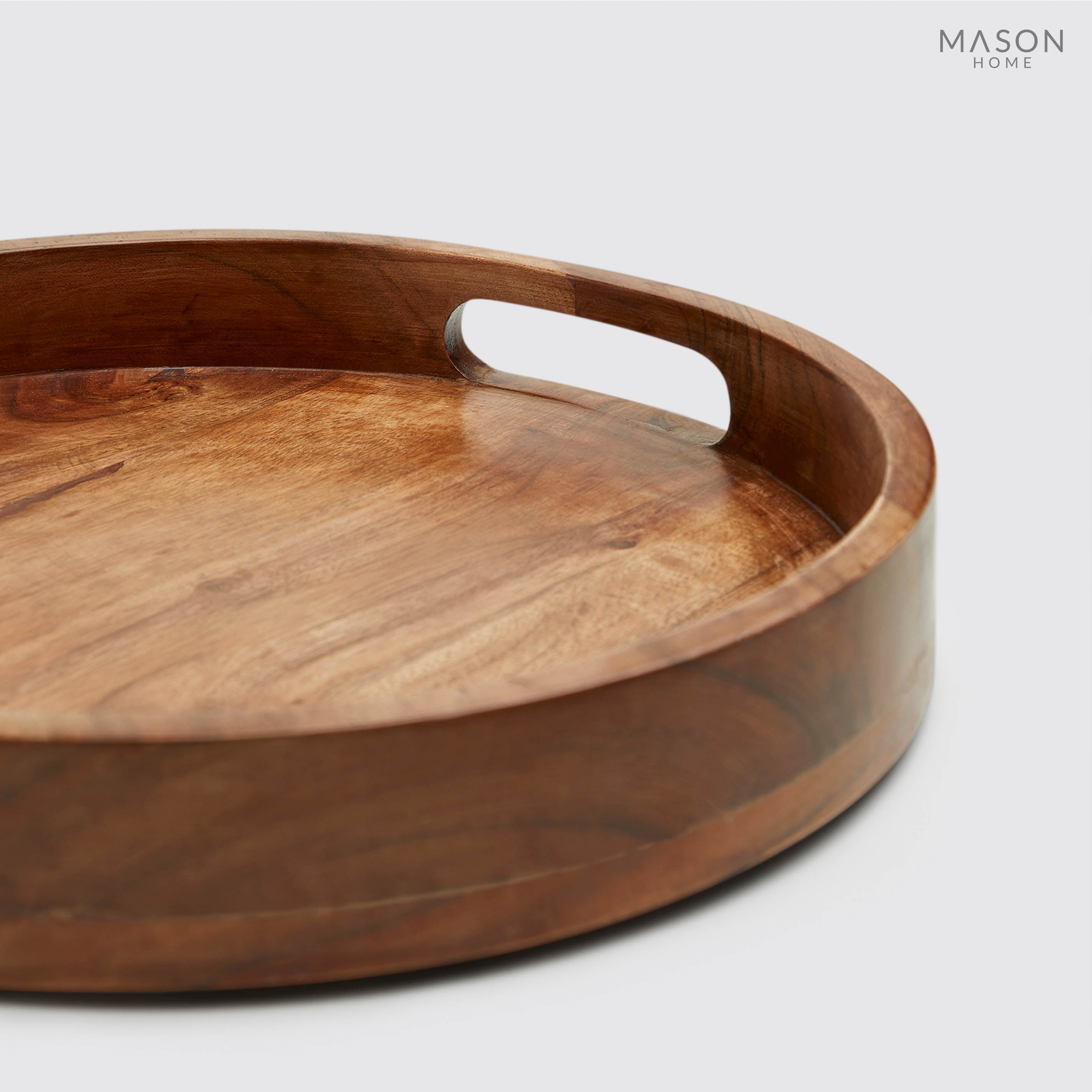 Basic Wooden 14&quot; Tray Natural
