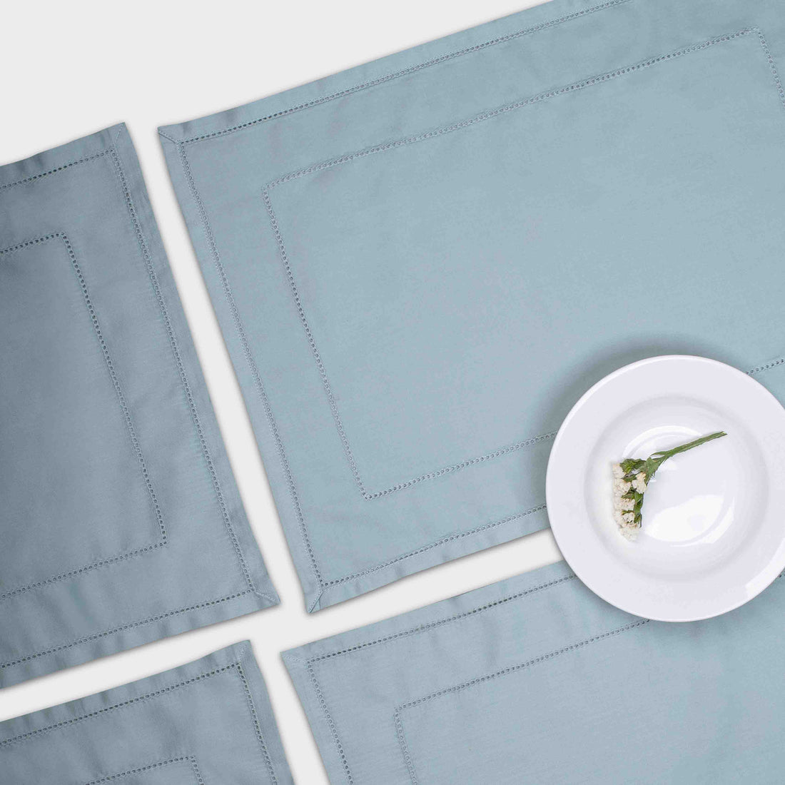 Frosty Green Picot Placemats