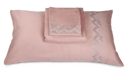 Maze - Coral Peach Bedsheet Set