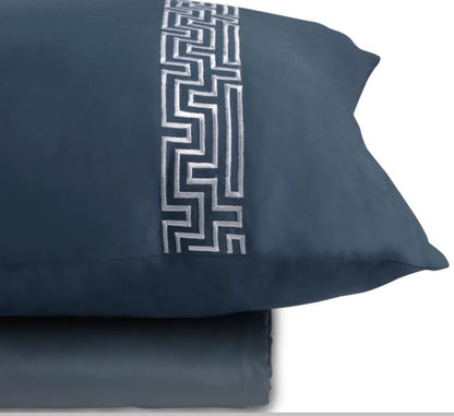 Maze - Moonlight Blue Bedsheet Set
